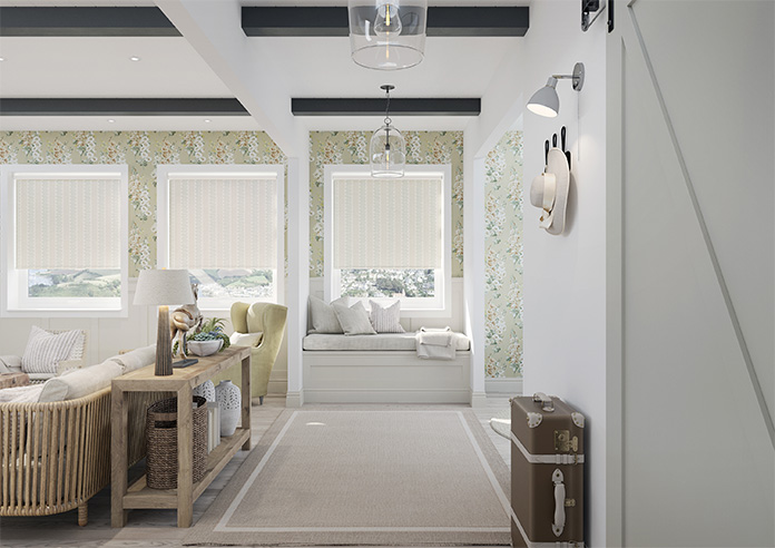 Zig Zag Stripe, Green Seaglass - Twist&Fit Roller Blind - Image 8